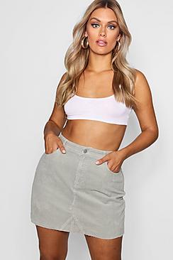Boohoo Plus Cord Skirt