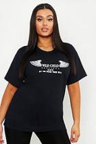 Boohoo Plus Wild Child T-shirt