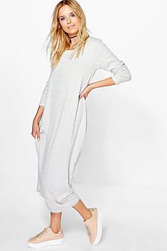 Boohoo Alicia Knitted Maxi Dress
