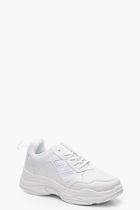 Boohoo Chunky Sole Lace Up Trainers