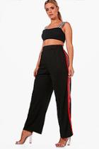 Boohoo Plus Charlotte Woven Slouchy Track Pant