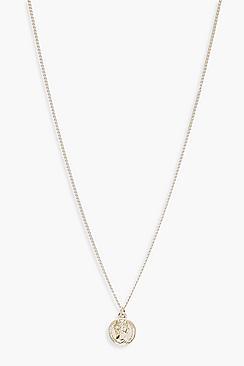 Boohoo Ivy Sovereign Coin Pendant Necklace