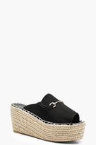 Boohoo Ellie Flatform Espadrille Sliders