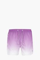 Boohoo Ombre Dip Dye Short Swim Shorts Purple