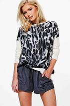 Boohoo Joanne Leopard Print Top