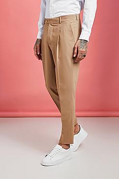 Boohoo Pleat Front Plain Smart Trouser