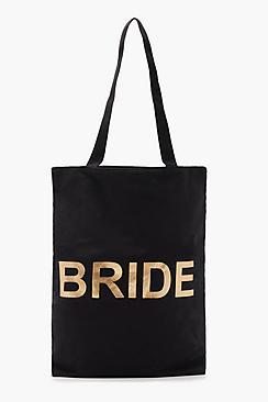 Boohoo Julia Bride Slogan Shopper