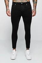 Boohoo Skinny Fit Jeans With Checkerboard Tape
