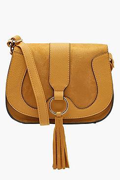 Boohoo Ring And Tassel Cross Body