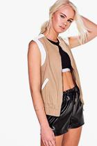 Boohoo Rachel Contrast Panel  Gilet