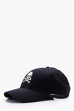 Boohoo Halloween Skull Embroidery Cap