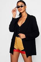 Boohoo Erin Longline Collared Blazer