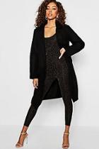 Boohoo Double Pocket Military Wool Coat