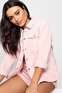 Boohoo Holly Oversized Cord Trucker Jacket