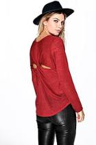 Boohoo Emilia Twist Back Knitted Top