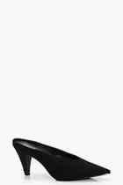 Boohoo Emily Pointed High Vamp Kitten Mule