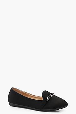 Boohoo Sofia Chain Detail Slipper Ballets