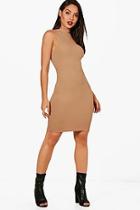 Boohoo Erin Sleeveless Roll Neck Knitted Dress