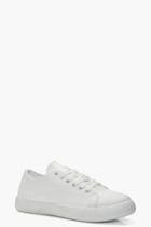 Boohoo Erin Lace Up Trainer White