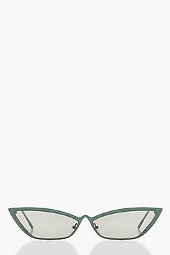 Boohoo Vintage Skinny Cat Eye Sunglasses