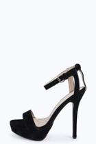 Boohoo Annabel Platform Strappy Black
