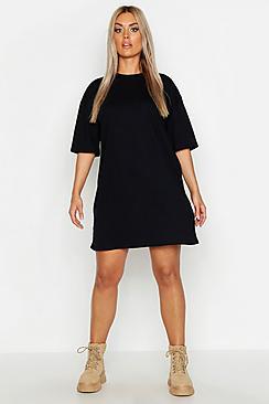 Boohoo Plus Super Oversized Drop Armhole T-shirt Dress