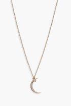 Boohoo Poppy Moon And Stars Long Skinny Necklace