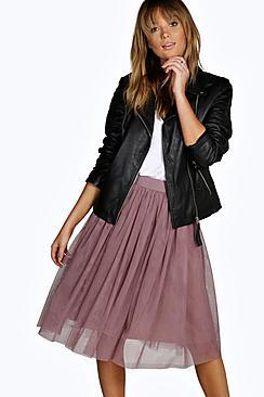 Boohoo Amara Knee Length Tulle Skirt
