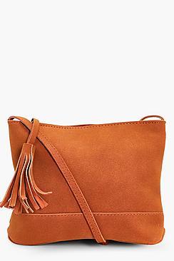 Boohoo Amy Tassel Cross Body Bag