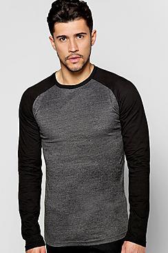 Boohoo Long Sleeve Raglan T-shirt