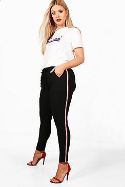 Boohoo Plus Nadia Sports Trim Jogger