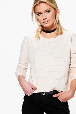 Boohoo Elizabeth Patterned Jumper