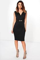 Boohoo Laura Belted Tailored Dress