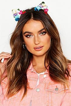 Boohoo Flower Cat Ear Headband