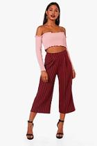 Boohoo Maisy Crepe Pin Stripe Culottes