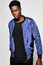 Boohoo Ma1 Bomber With Back Print
