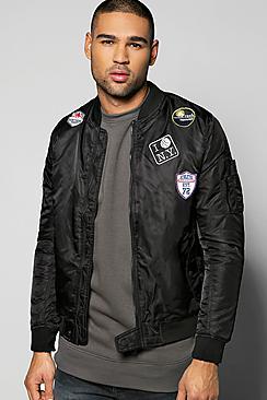 Boohoo Badged Ma1 Bomber