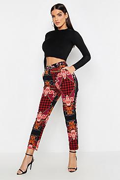 Boohoo Mixed Chain Print Trouser