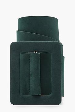 Boohoo Self Buckle Suede Belt