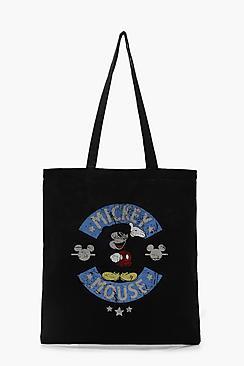 Boohoo Disney Mickey Circle Distress Tote