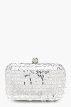 Boohoo Amy All Over Sequin Box Clutch