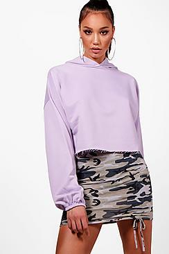 Boohoo Ella Athleisure Balloon Sleeve Hoodie