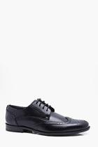 Boohoo Black Wingcap Brogue