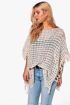 Boohoo Eloise Knitted Tassel Jumper