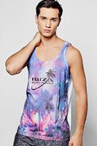 Boohoo Ibiza Galaxy Sublimation Vest