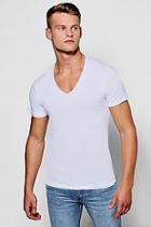 Boohoo V Neck T-shirt In Muscle Fit