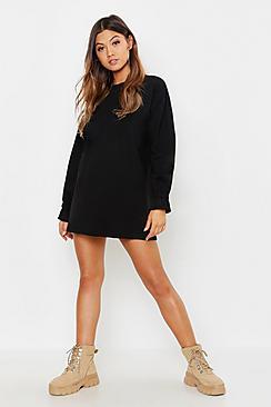 Boohoo Frill Sleeve Detail Sweat Dress