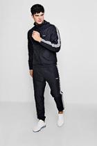 Boohoo Shell Tracksuit With Man Box Tape