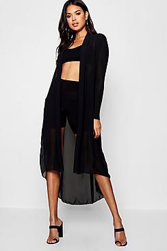 Boohoo Freya Chiffon Front Kimono