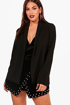 Boohoo Plus Natalie Split Sleeve Blazer